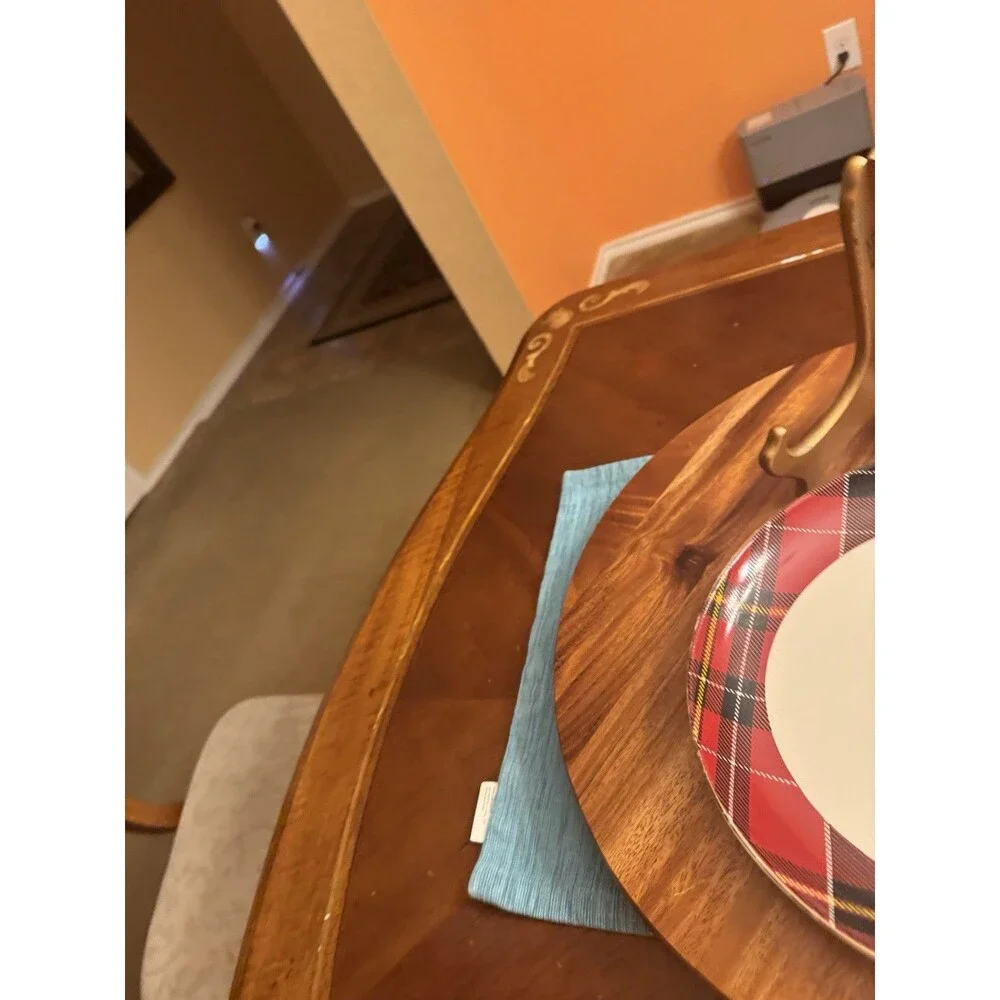 Robert Stanley Home Collection Plaid Dinner Plates Set of 2